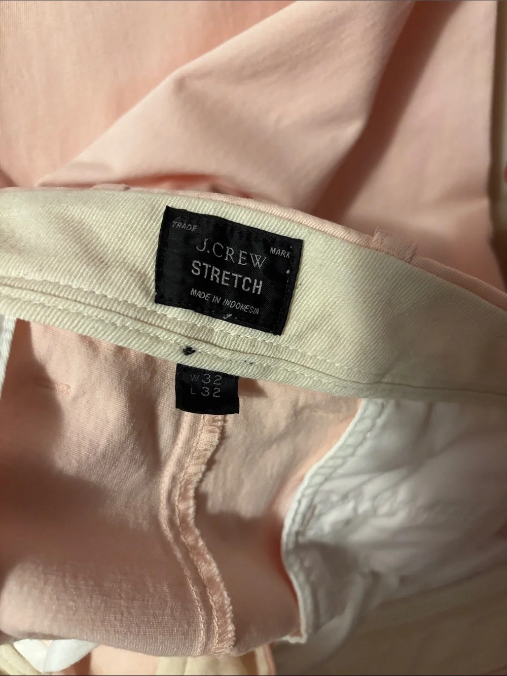 J. Crew Men’s  Pink and Red Chinos